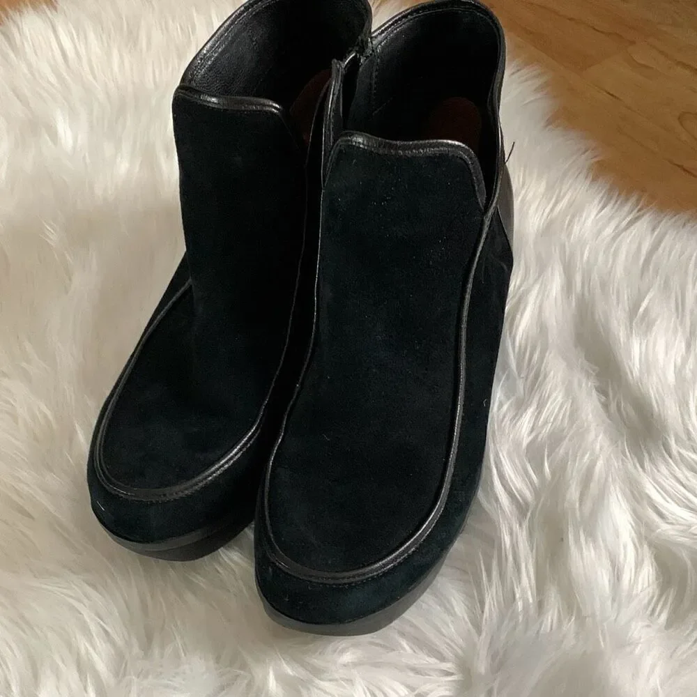 L'Amour Des Pieds, the Hesper Suede Chukka Booties black size 11 m women’s